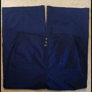 NWOT NY & Co. navy blue wide leg trousers